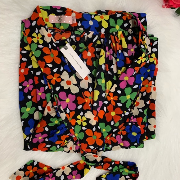 Anthropologie Tessanne floral wide leg jumpsuit - Picture 5 of 8